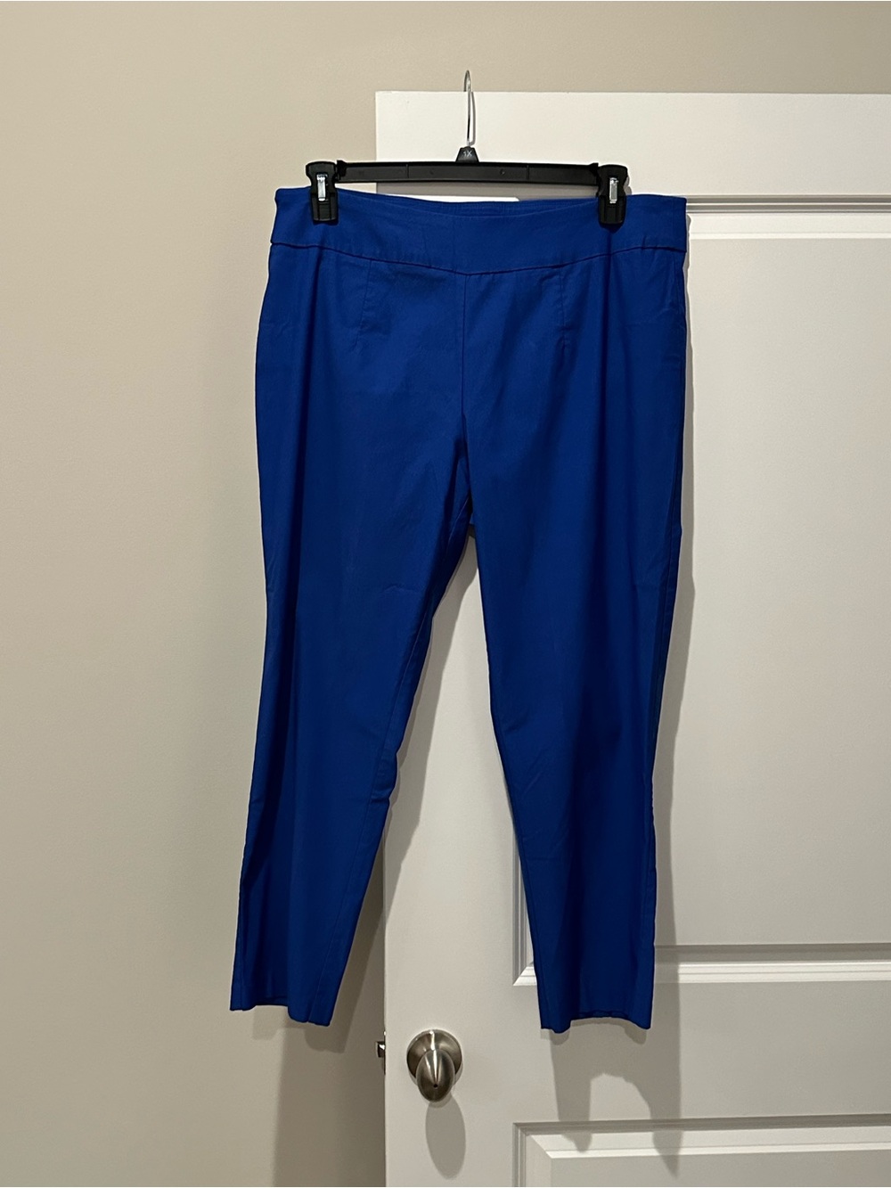 Cato Women's Bright Royal Blue Cropped Slim Pants Size 18W